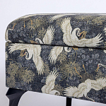 Банкетка с принтом из журавлей Crane варинант исполнения - 3 | Loft Concept в Челябинске