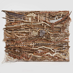 Большая Абстрактное Панно из веток и нитей Dryad Wall Art варинант исполнения - 6 | Loft Concept в Челябинске