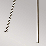 Торшер на трех тонких перекрещенных ножках с белым конусным абажуром из льна Feiss варинант исполнения - 8 | Loft Concept в Челябинске