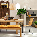 Ваза декоративная из натурального плетеного бамбука Bamboo Decor 42 варинант исполнения - 6 | Loft Concept в Челябинске