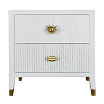 Тумба прикроватная с двумя ящиками Elsa Dreams White варинант исполнения - 5 | Loft Concept в Челябинске