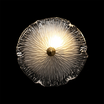 Бра в форме прозрачного стеклянного цветка с рельефной текстурой Textured Glass варинант исполнения - 4 | Loft Concept в Челябинске