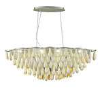 Люстра с подвесками в форме капель на серебристом каркасе Raindrop варинант исполнения - 1 | Loft Concept в Челябинске