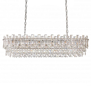 Люстра овальная с хрустальными подвесками Gorgeous Crystal Light