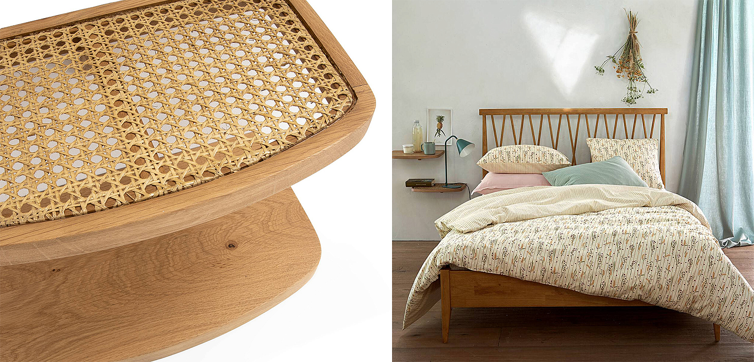 Комплект из 2-х полок Morten Wicker 42 Комплект из 2-х полок Morten Wicker 42 - Loft-Concept в Челябинске