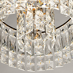 Потолочный светильник круглый с прозрачными подвесками Lunet варинант исполнения - 7 | Loft Concept в Челябинске