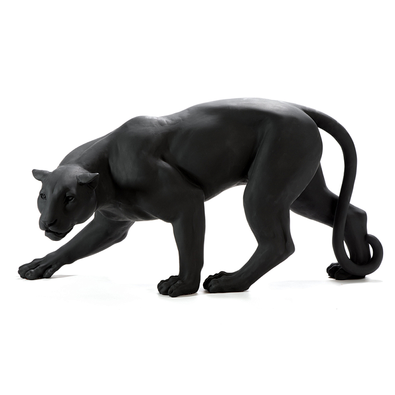 Скульптура Черная Пантера  Черный в Челябинске | Loft Concept 