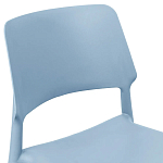 Пластиковый стул на ножках из массива бука Ferret Blue варинант исполнения - 5 | Loft Concept в Челябинске