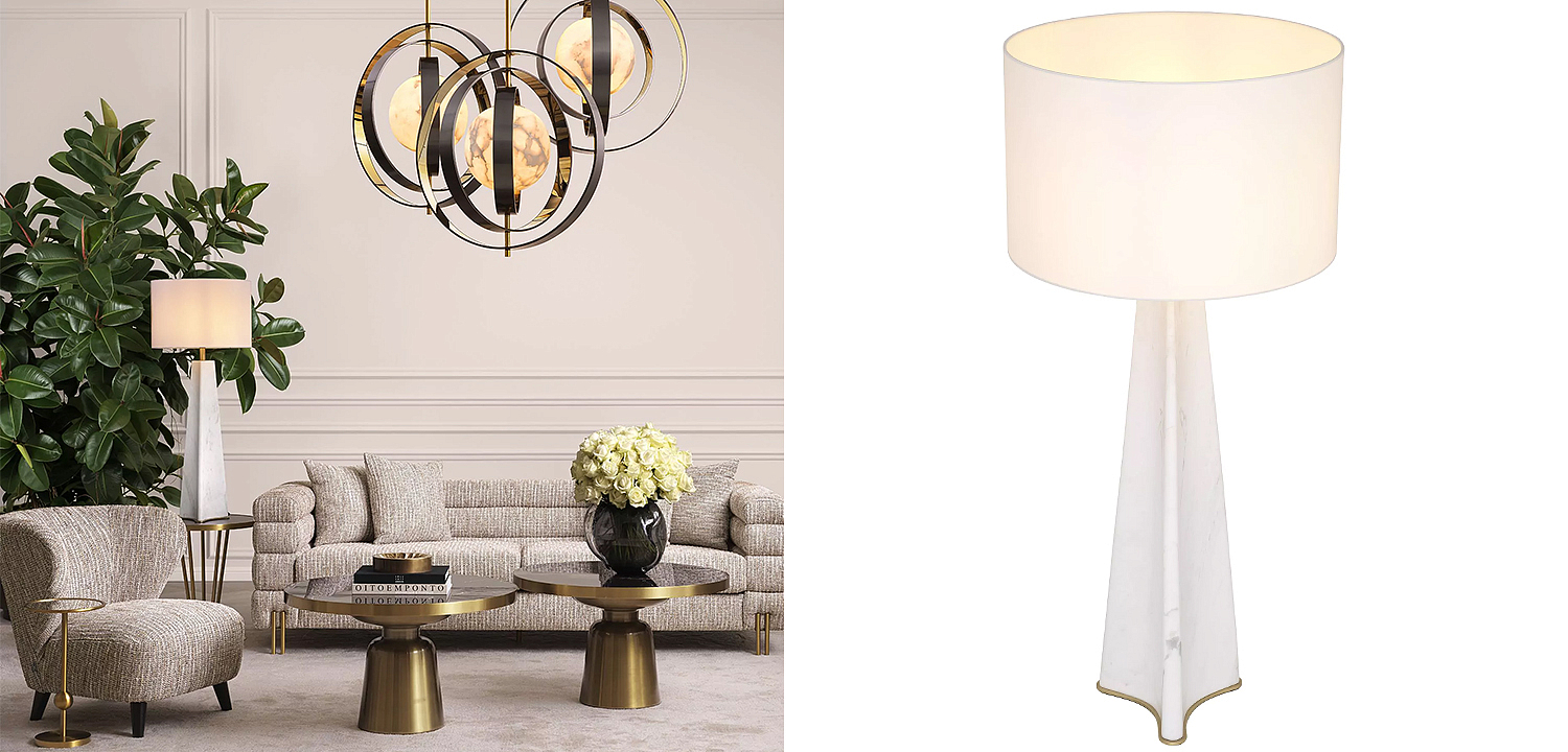 Настольная лампа Eichholtz Table Lamp Bensom Marble Настольная лампа Eichholtz Table Lamp Bensom Marble - Loft-Concept в Челябинске