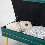 Мягкая банкетка с зоной для хранения Casket Green варинант исполнения - 3 | Loft Concept в Челябинске