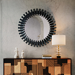 Настольная лампа с чашеобразными дисками на корпусе Glowing Waterfall варинант исполнения - 4 | Loft Concept в Челябинске