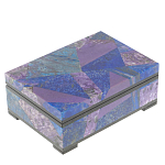 Шкатулка из натурального камня лазурит и чароит Stone Casket варинант исполнения - 1 | Loft Concept в Челябинске