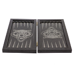 Подарочные нарды из натурального камня с гравировкой Backgammon from Stone варинант исполнения - 4 | Loft Concept в Челябинске