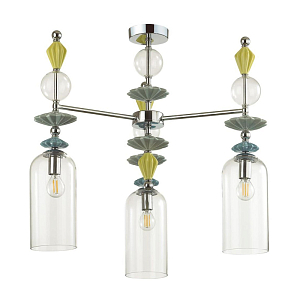 Люстра Iris Glass Chandelier candy 3 chrome