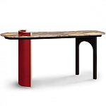 Консоль с овальной столешницей со светодиодной подсветкой Ruby варинант исполнения - 2 | Loft Concept в Челябинске