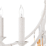 Люстра белая фактурная с подвесками из ракушек Study of Grace варинант исполнения - 1 | Loft Concept в Челябинске