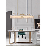 Люстра прямоугольная из фактурного стекла Chandelier Beam варинант исполнения - 3 | Loft Concept в Челябинске