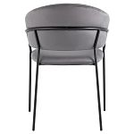 Стул в велюре серого цвета Horizon варинант исполнения - 4 | Loft Concept в Челябинске