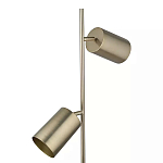 Торшер золотистый с 2-мя подвижными плафонами на белом мраморном основании Streams of Light варинант исполнения - 2 | Loft Concept в Челябинске