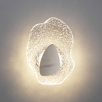 Бра с рельефным волнообразным стеклянным плафоном и вставкой из мрамора Liquid Stone варинант исполнения - 8 | Loft Concept в Челябинске