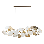 Люстра с белыми и золотистыми цветами G9 Dahlia Flowers Lamp варинант исполнения - 2 | Loft Concept в Челябинске