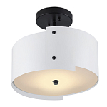 Потолочный светильник круглый светодиодный Semicircular White Panels белый варинант исполнения - 2 | Loft Concept в Челябинске