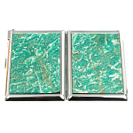 Портсигар с газовой зажигалкой из натурального камня Амазонит Stone Cigarettes Cases варинант исполнения - 9 | Loft Concept в Челябинске