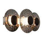 Бра из трех стеклянных фактурных дисков Eyepiece варинант исполнения - 1 | Loft Concept в Челябинске