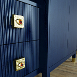 Большой шкаф с витриной Elsa Dreams Blue варинант исполнения - 5 | Loft Concept в Челябинске