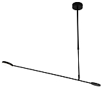 Потолочный светильник светодиодный черный металл Bendik  варинант исполнения - 1 | Loft Concept в Челябинске