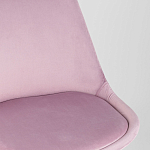 Стул с мягким велюровым сиденьем Arvika Pink варинант исполнения - 7 | Loft Concept в Челябинске