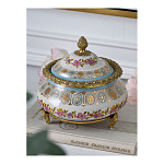 Шкатулка фарфоровая с цветочной росписью Eden Garden варинант исполнения - 5 | Loft Concept в Челябинске