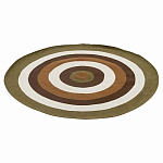 Ковер круглый из хлопка с контрастным узором Bullseye 150 варинант исполнения - 1 | Loft Concept в Челябинске