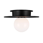 Потолочный светильник с шарообразным плафоном из белого матового стекла Generation Lighting варинант исполнения - 1 | Loft Concept в Челябинске