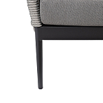 Диван двухместный уличный темно-серый Street Bliss варинант исполнения - 4 | Loft Concept в Челябинске