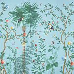 Обои ручная роспись Amazonia Duck Egg варинант исполнения - 1 | Loft Concept в Челябинске