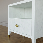 Прикроватная тумбочка с полкой Elsa Dreams White варинант исполнения - 3 | Loft Concept в Челябинске