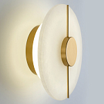 Бра с плафоном из камня в форме диска Buccio Stone Disk Wall Lamp варинант исполнения - 4 | Loft Concept в Челябинске