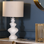 Настольная лампа с кремовым абажуром на спиралевидном основании Spun варинант исполнения - 1 | Loft Concept в Челябинске