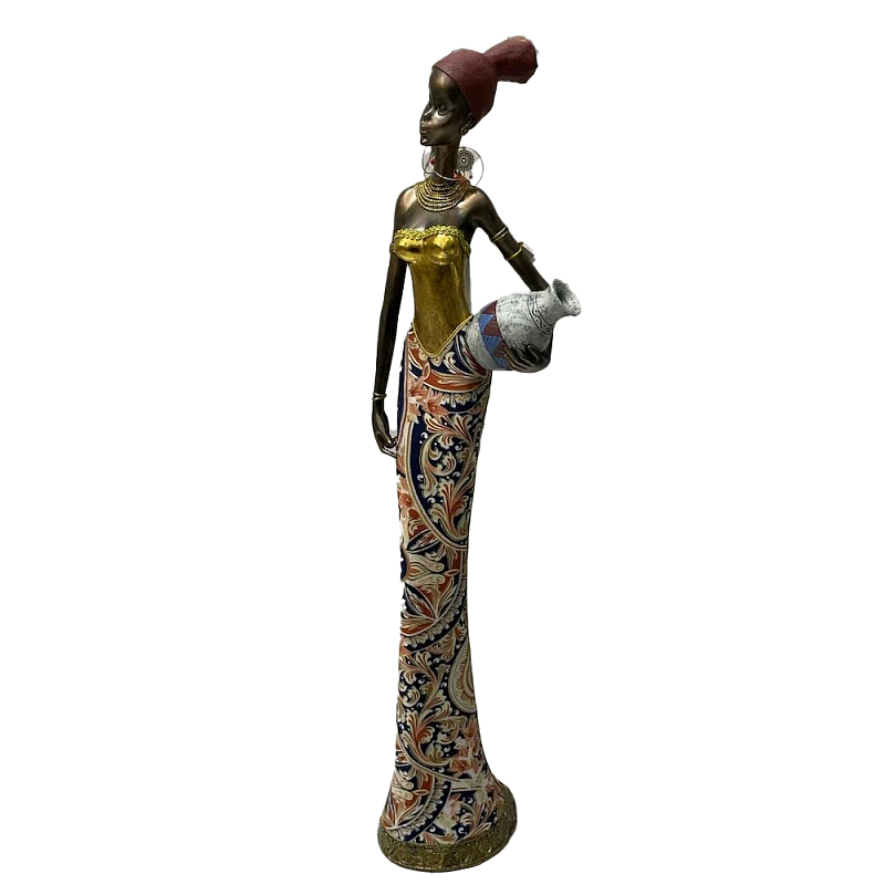 Фигурка негритянка с кувшином Girl with a vessel Мульти Фигурка негритянка с кувшином Girl with a vessel Мульти в Челябинске | Loft Concept