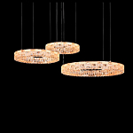 Люстра из 3-х колец с текстурной огранкой Reflection of Reality варинант исполнения - 1 | Loft Concept в Челябинске