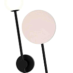 Бра с шарообразным плафоном и зеркальным круглым элементом Lunar Echo варинант исполнения - 1 | Loft Concept в Челябинске