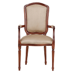 Стул с подлокотниками из натурального бука бежевый Solid Luxury варинант исполнения - 1 | Loft Concept в Челябинске