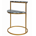 Кофейный столик с подстольем из металла Halves варинант исполнения - 1 | Loft Concept в Челябинске