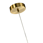 Подвесной светильник светодиодный с белым плафоном в виде цветка из фарфора и стали Flower Light Gold варинант исполнения - 2 | Loft Concept в Челябинске