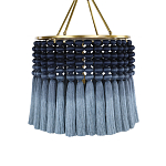 Люстра синяя плетеная с кисточками Boho Tassel Chandelier варинант исполнения - 1 | Loft Concept в Челябинске