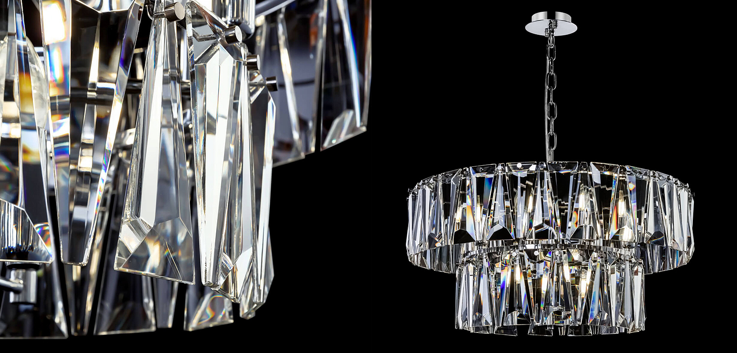 Люстра Ruby Crystal Chandelier Chrome 68 Люстра Ruby Crystal Chandelier Chrome 68 - Loft-Concept в Челябинске