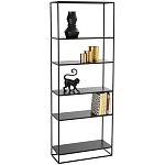 Металлический стеллаж Menzie Black Wide Metal Rack варинант исполнения - 1 | Loft Concept в Челябинске