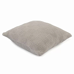 Подушка из хлопка рельефной вязки серого цвета Eden Line варинант исполнения - 1 | Loft Concept в Челябинске