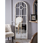 Зеркало-окно с арочным силуэтом в венецианском стиле Venetian White Mirror варинант исполнения - 4 | Loft Concept в Челябинске